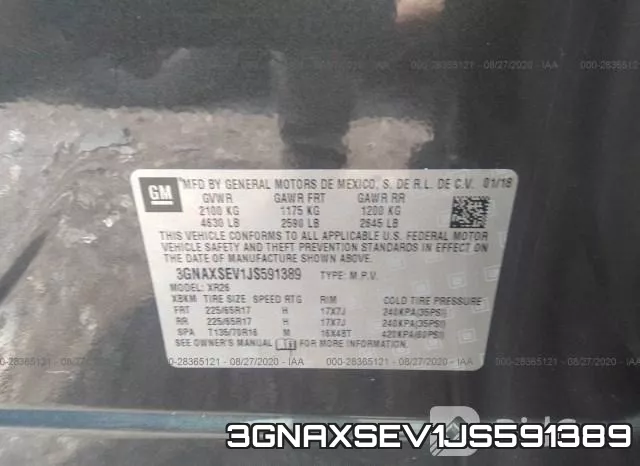 3GNAXSEV1JS591389 фото 10