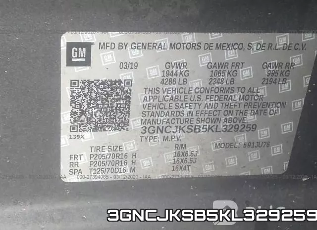 3GNCJKSB5KL329259 фото 10