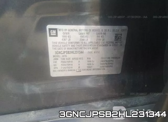 3GNCJPSB2HL231344 фото 10