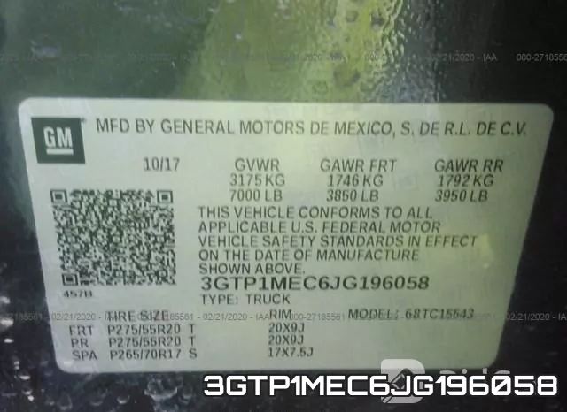 3GTP1MEC6JG196058 фото 10