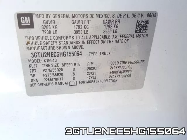 3GTU2NEC5HG155064 фото 2