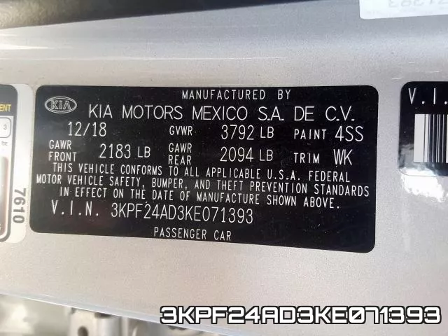 3KPF24AD3KE071393 фото 2