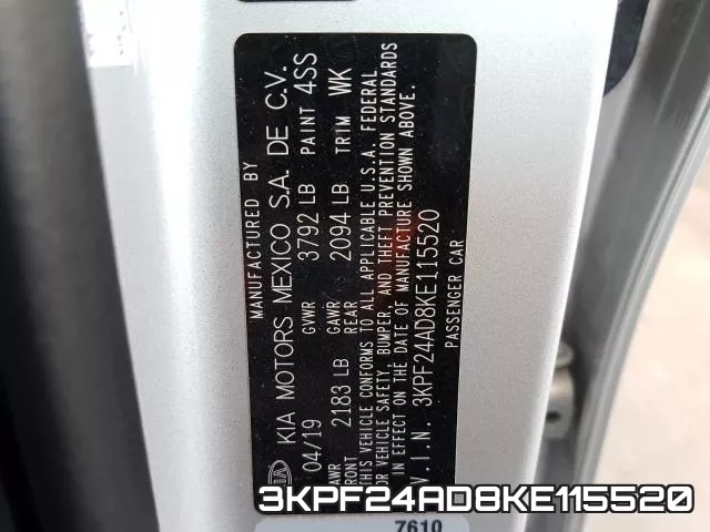 3KPF24AD8KE115520 фото 2