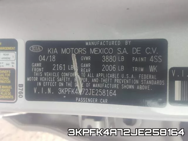 3KPFK4A72JE258164 фото 2