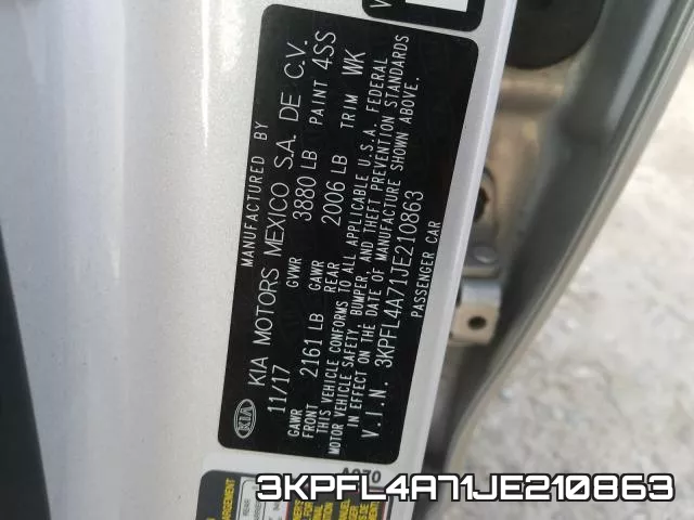 3KPFL4A71JE210863 фото 2