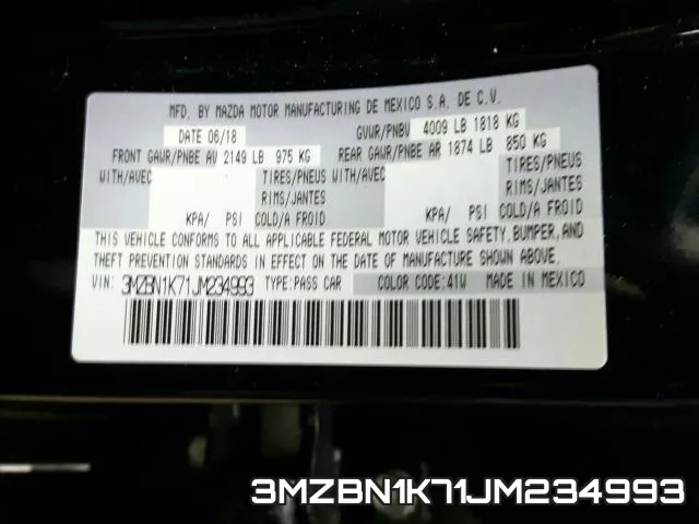3MZBN1K71JM234993 фото 2