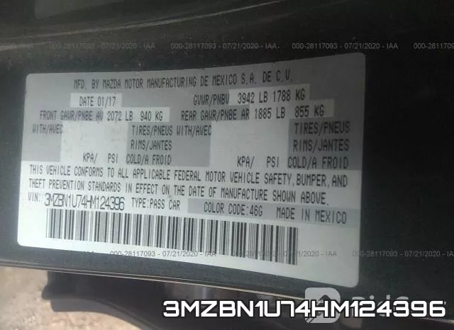 3MZBN1U74HM124396 фото 10