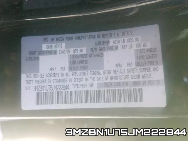 3MZBN1U75JM222844 фото 2