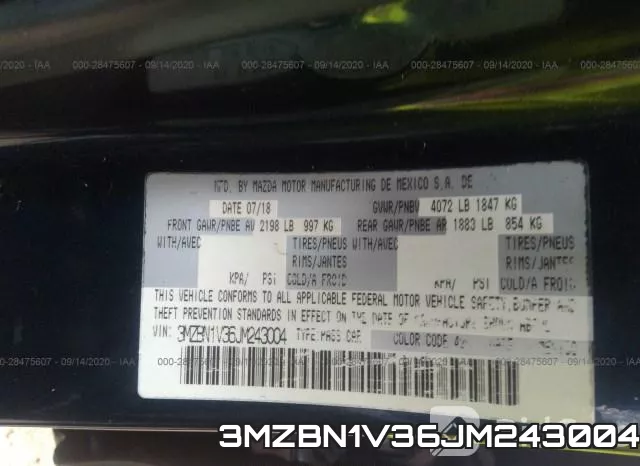 3MZBN1V36JM243004 фото 10