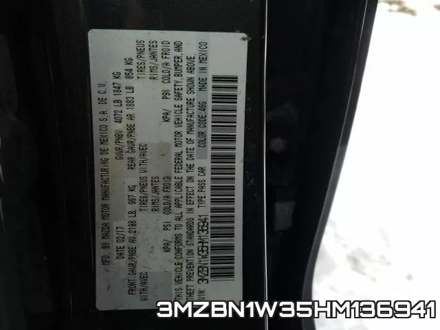 3MZBN1W35HM136941 фото 2
