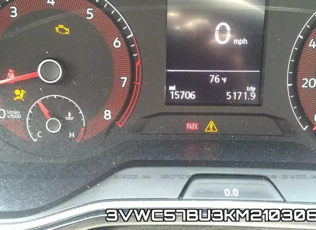 3VWC57BU3KM210306 фото 8