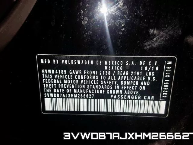 3VWDB7AJXHM266627 фото 2
