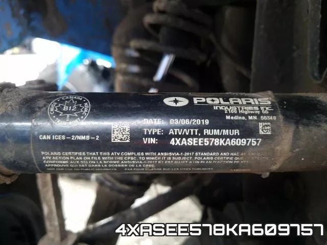 4XASEE578KA609757 фото 2