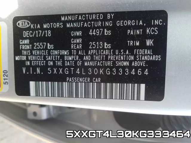 5XXGT4L30KG333464 фото 2