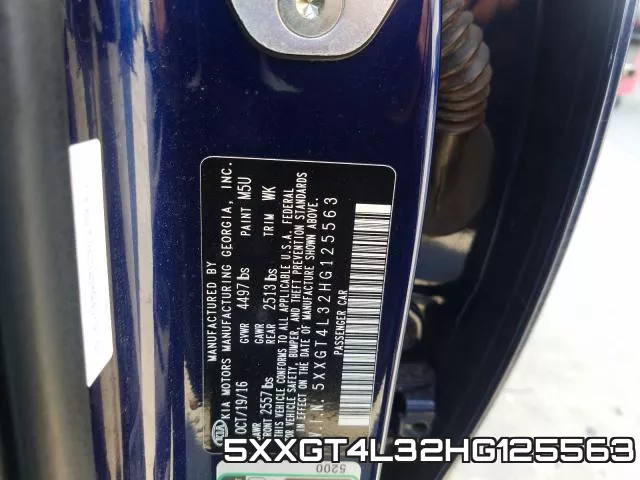 5XXGT4L32HG125563 фото 2