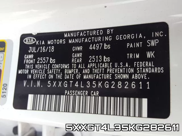 5XXGT4L35KG282611 фото 2