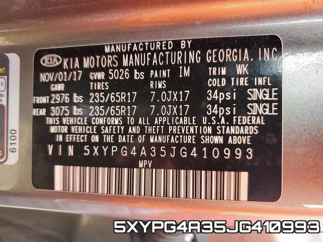 5XYPG4A35JG410993 фото 2