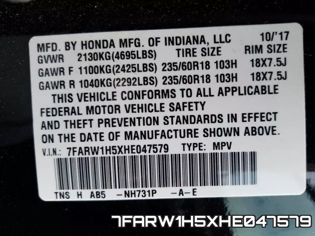 7FARW1H5XHE047579 фото 2