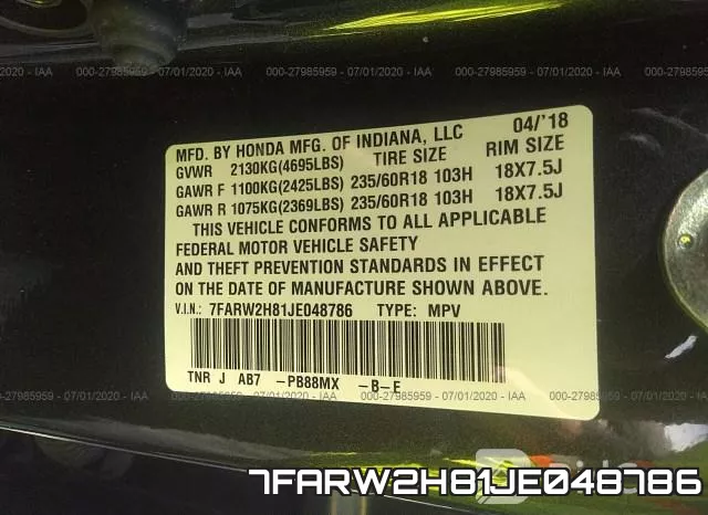 7FARW2H81JE048786 фото 10