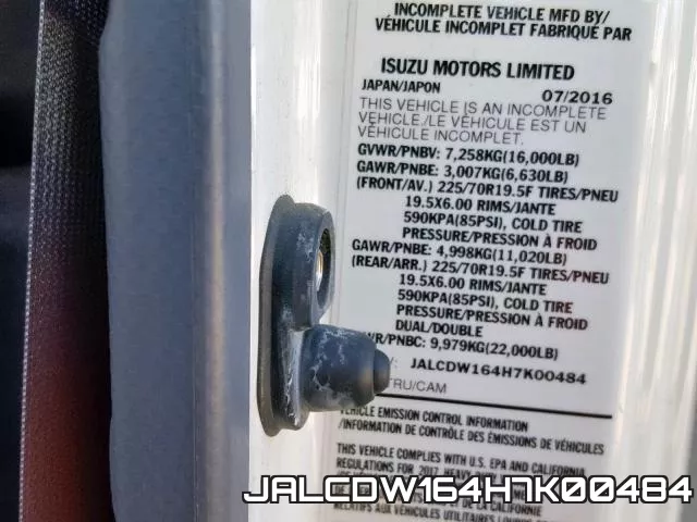 JALCDW164H7K00484 фото 2