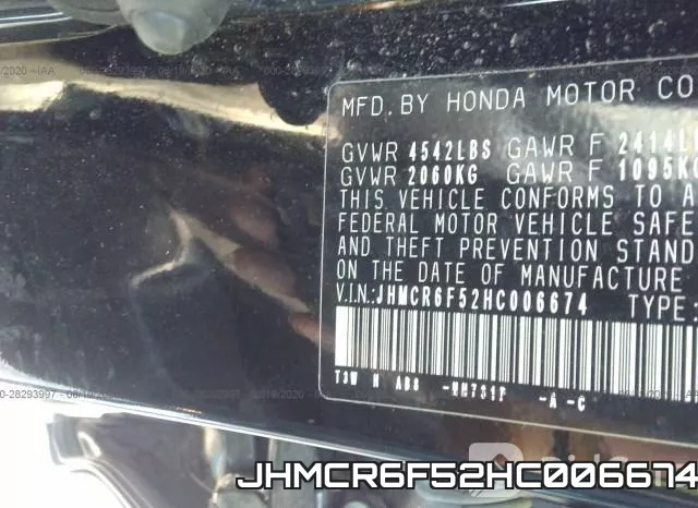 JHMCR6F52HC006674 фото 10