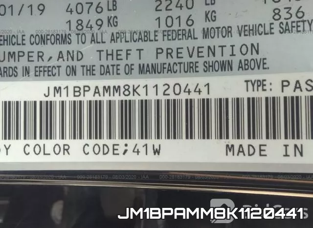 JM1BPAMM8K1120441 фото 10