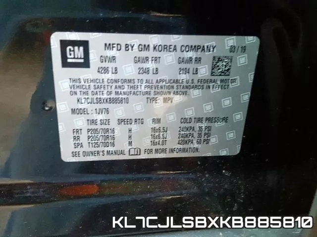 KL7CJLSBXKB885810 фото 2