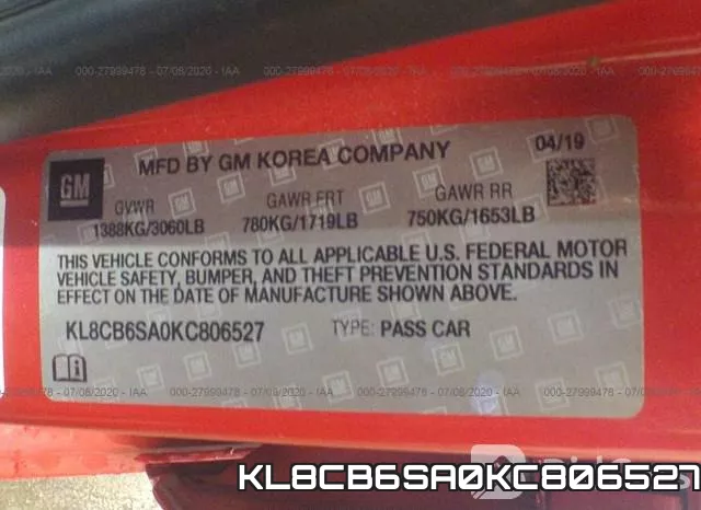 KL8CB6SA0KC806527 фото 10
