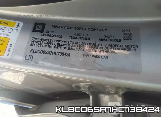 KL8CD6SA7HC738424 фото 10