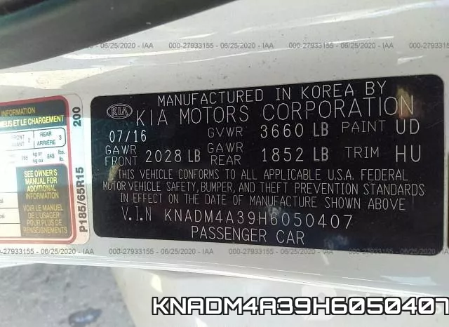 KNADM4A39H6050407 фото 10