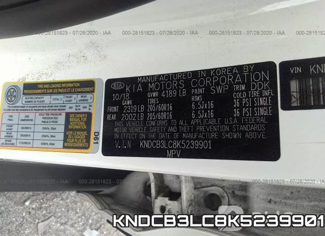 KNDCB3LC8K5239901 фото 10