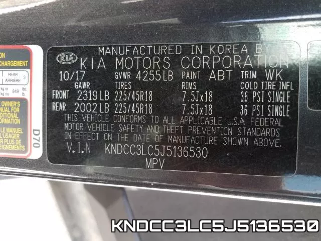 KNDCC3LC5J5136530 фото 2