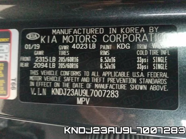 KNDJ23AU9L7007283 фото 2