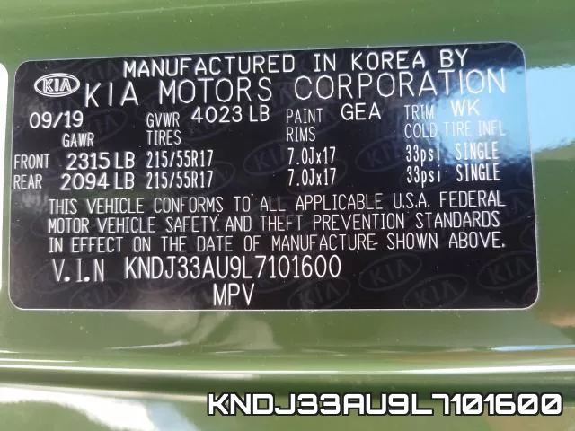 KNDJ33AU9L7101600 фото 2