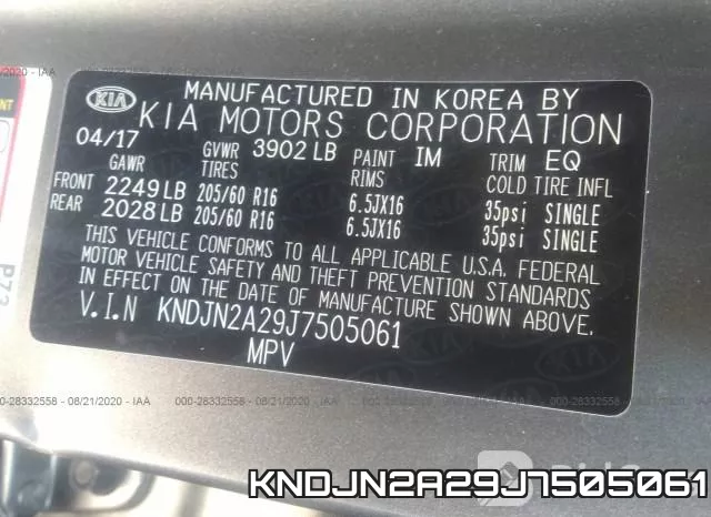 KNDJN2A29J7505061 фото 10