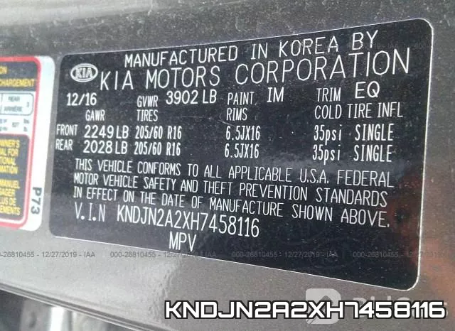 KNDJN2A2XH7458116 фото 10