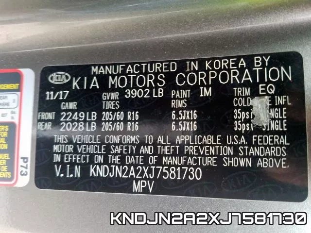 KNDJN2A2XJ7581730 фото 2