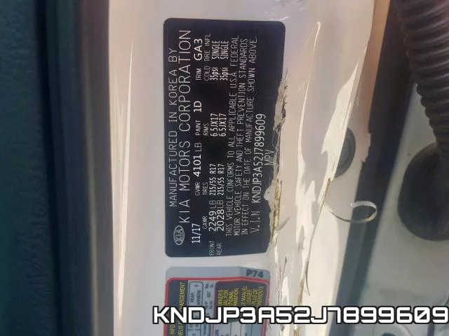 KNDJP3A52J7899609 фото 2