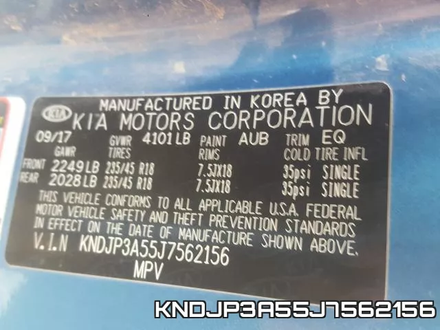 KNDJP3A55J7562156 фото 2