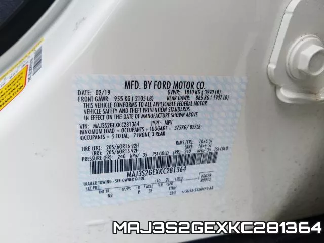 MAJ3S2GEXKC281364 фото 2
