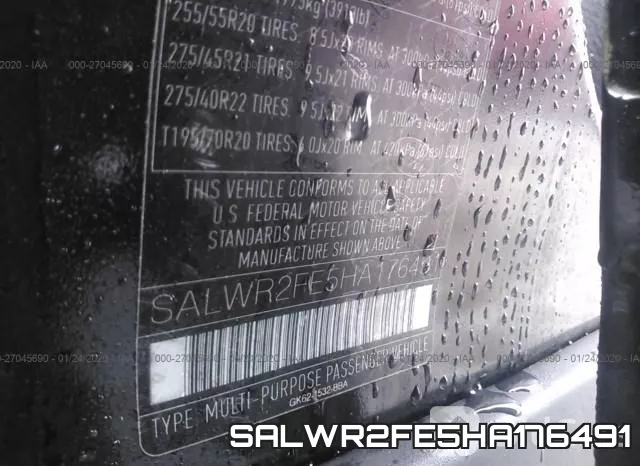 SALWR2FE5HA176491 фото 10
