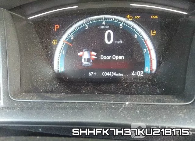 SHHFK7H37KU218175 фото 8