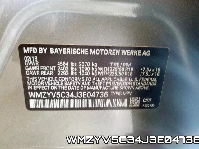 WMZYV5C34J3E04736 фото 2