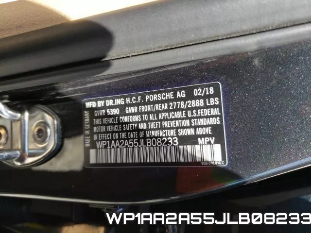 WP1AA2A55JLB08233 фото 2