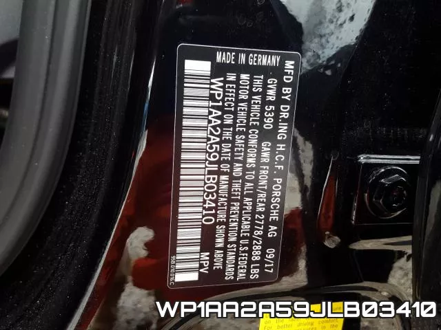 WP1AA2A59JLB03410 фото 2