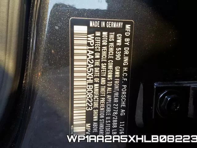 WP1AA2A5XHLB08223 фото 2