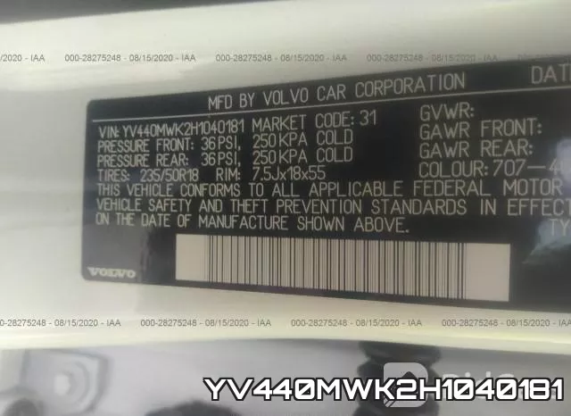 YV440MWK2H1040181 фото 8