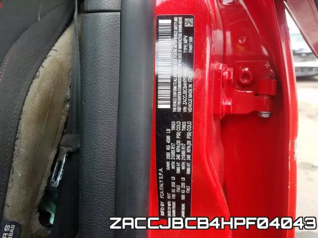 ZACCJBCB4HPF04043 фото 2