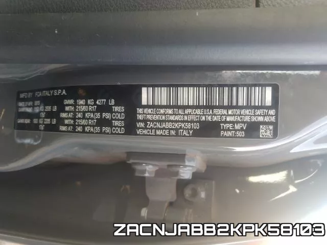 ZACNJABB2KPK58103 фото 2