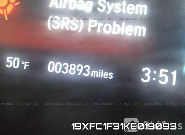 19XFC1F31KE019093 фото 8